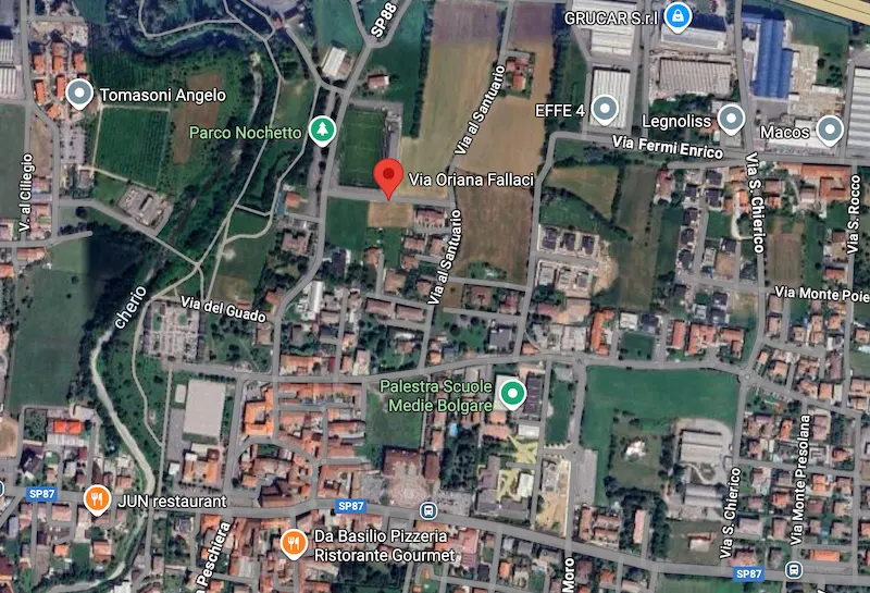 Mappa di Villa A/ FALLACI, Via Oriana Fallaci, Bolgare (BG)