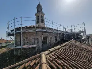 Consolidamento facciata e tetto chiesa - Cortenuova - Bergamo - Rifacimento copertura e tetto